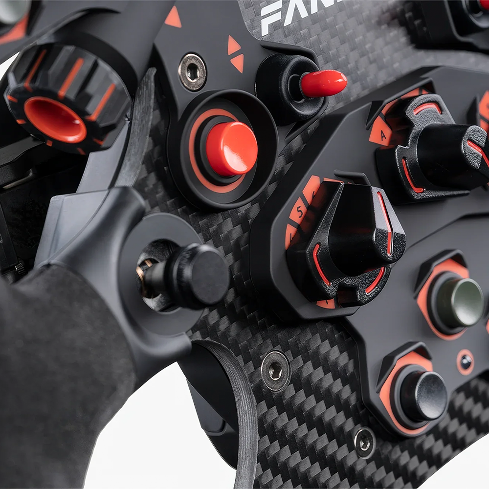 Fanatec Clubsport Steering Wheel Formula V2.5x + QR2 Wheel Side Fanatec Clubsport Steering Wheel Formula V2.5x + QR2 Wheel Side