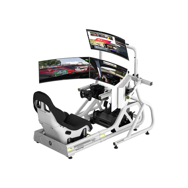 Fanatec Trinity Arm Expansion Set (Expand Apoc To Triple Screen Monitor Stand) White