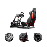 Next Level Racing GTtrack cockpit + Thrustmaster T818 DD Wheel Base + T-LCM Load cell pedals + Sparco R383 Rally Wheel Add-On