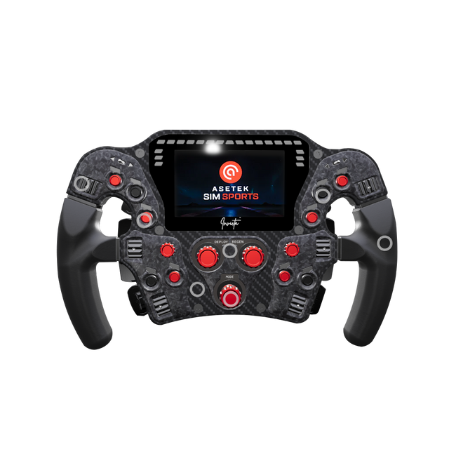Asetek Invicta Formula Wheel - Open D - Red - Pagnian Advanced Simulation