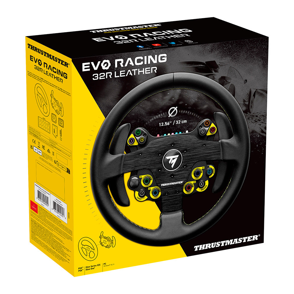 Thrustmaster EVO Racing 32R Leather Wheel Add-On: Dominate Rally Racing