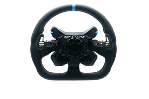 Cube Controls - GT PRO V2 – Reparto Corse Perforated leather 2 paddles - Black - Pagnian Advanced Simulation