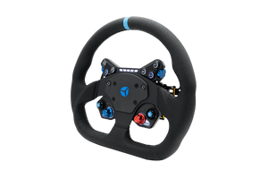 Cube Controls - GT PRO V2 – Reparto Corse Perforated leather 2 paddles - Black - Pagnian Advanced Simulation