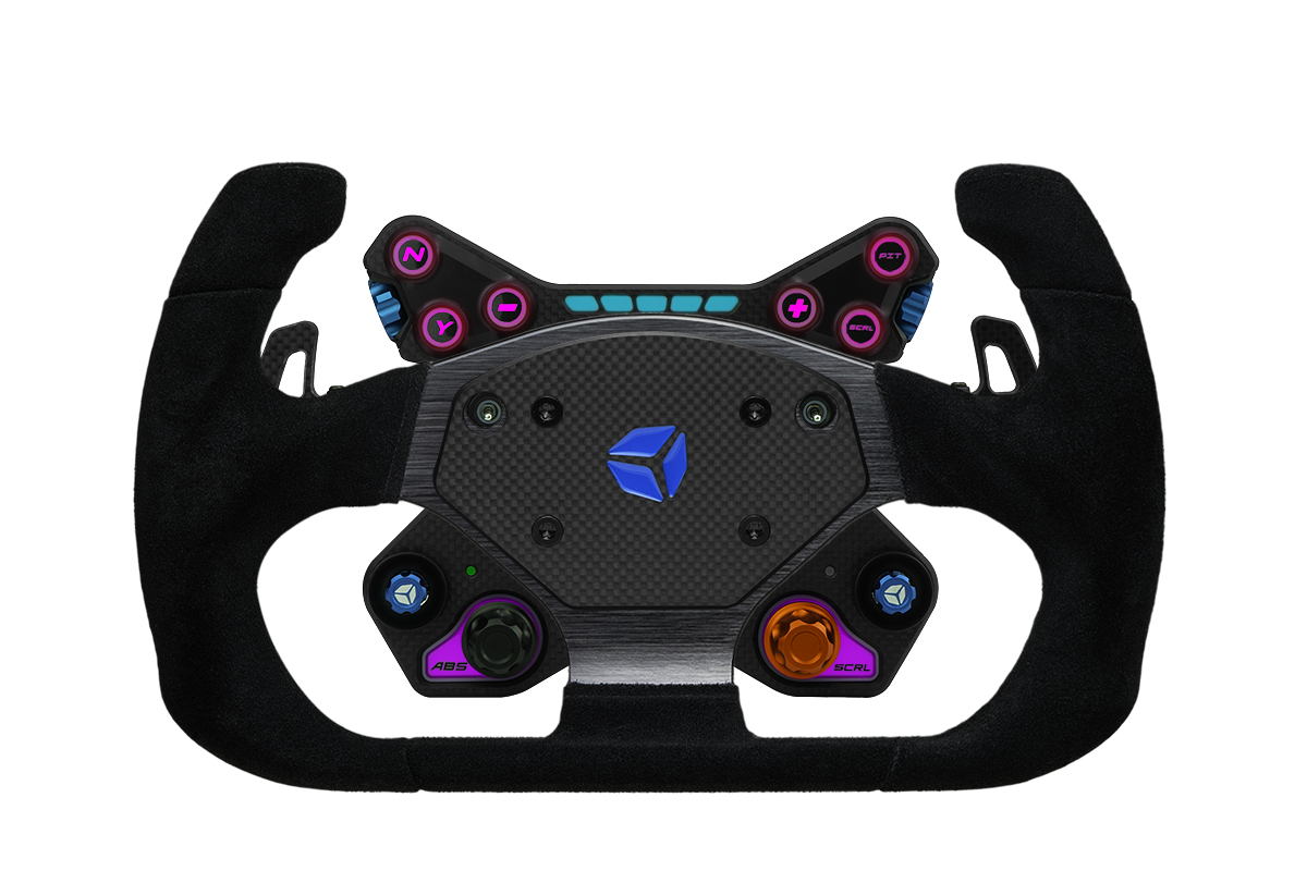 Cube Controls - GT PRO V2 – Reparto Corse Zero Suede 2 paddles - Black - Pagnian Advanced Simulation