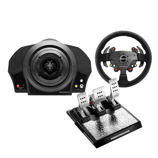 Thrustmaster TX Servo Base + T-LCM Load Cell Pedals + Sparco R383 Rally Wheel Add-On Mod