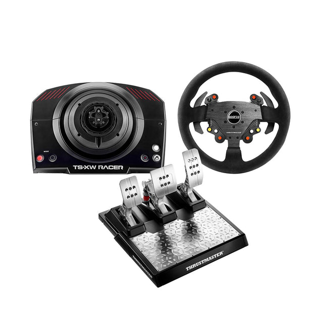 Thrustmaster TS-XW Servo Base + T-LCM Load Cell Pedals + Sparco R383 Rally Wheel Add-On Mod