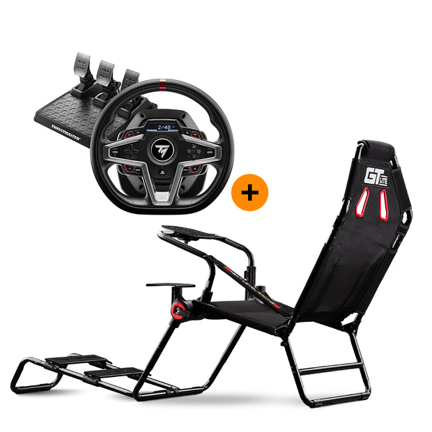 Next Level Racing GTLite Simulator Cockpit + Thrustmaster T248 for PS5 & PS4