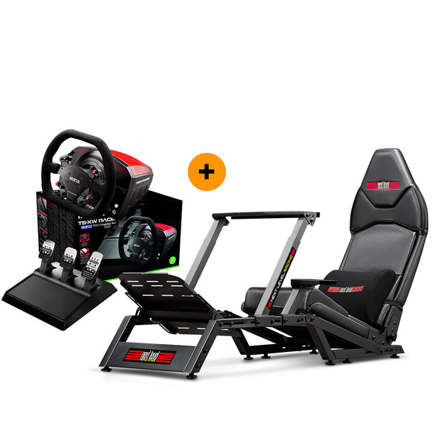 Next Level Racing F-GT Formula & GT Simulator Cockpit + Thrustmaster TS-XW Racer Sparco P310