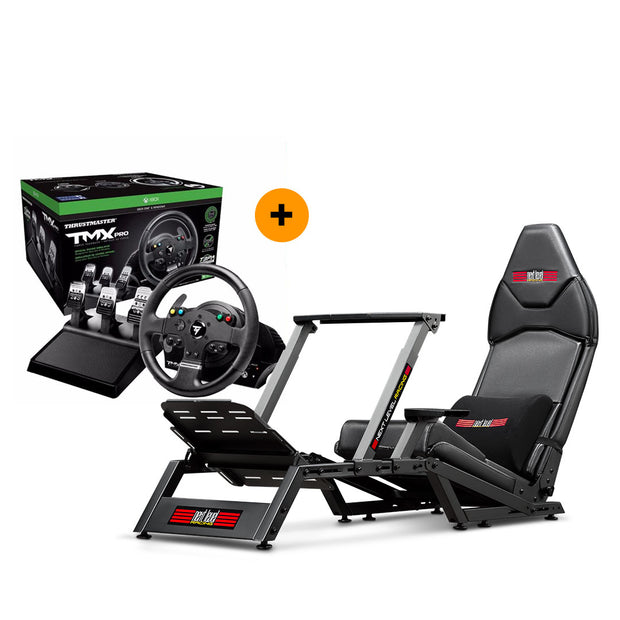 Next Level Racing F-GT Formula & GT Simulator Cockpit + Thrustmaster TMX Pro