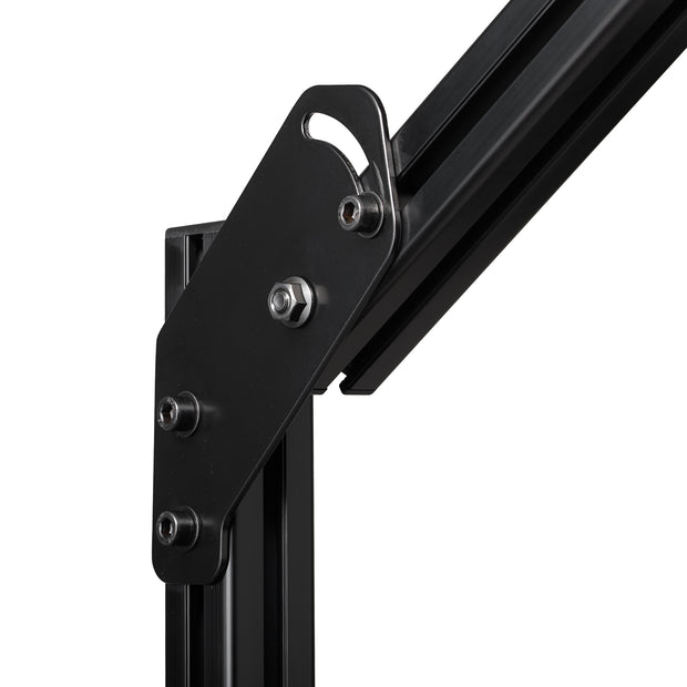 Elite Free Standing Monitor Stand Quad Add-on - Black Edition